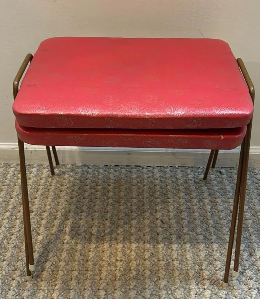 Pair of Mid Century Stacking Stools image indicator(3)