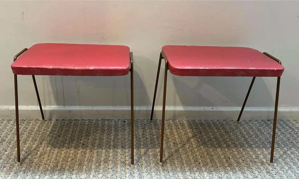 Pair of Mid Century Stacking Stools image indicator(4)