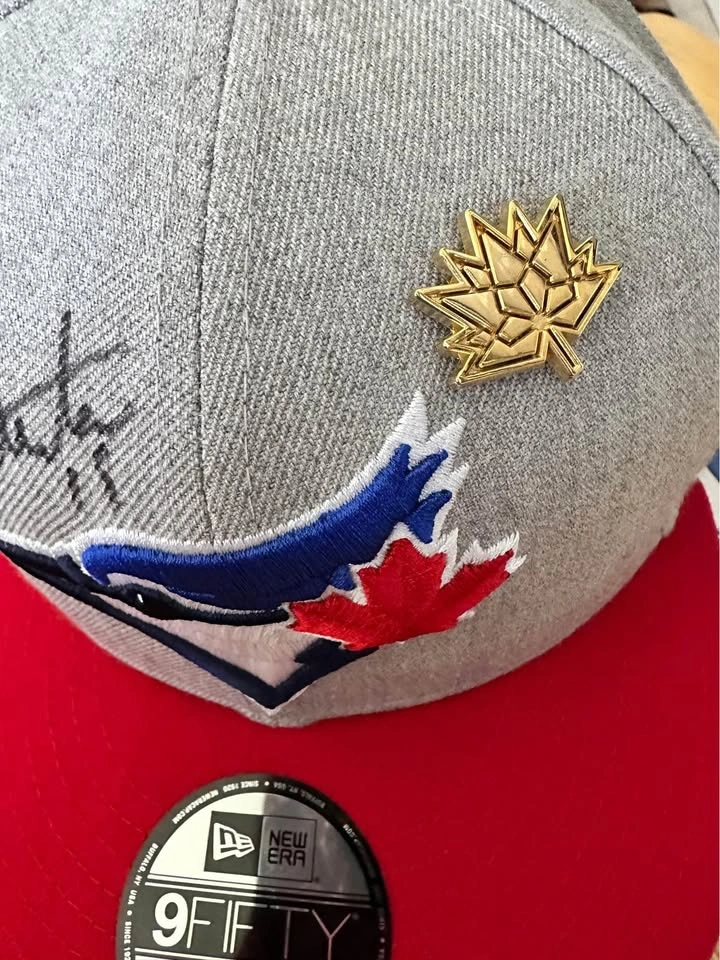 Signed Blue Jays Hat Jose Bautista - photo 4