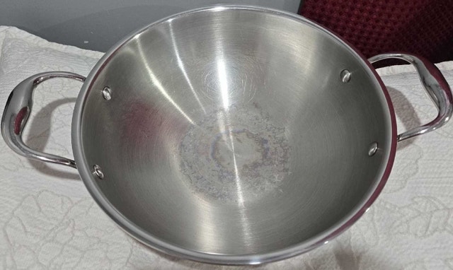 11" Triply Stainless Steel Wok / Kadhai with Lid (101.5 fl. oz) - photo 5