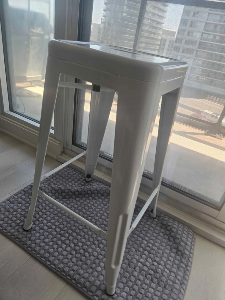 Structube Hudson white bar stool 76 cm - photo 2