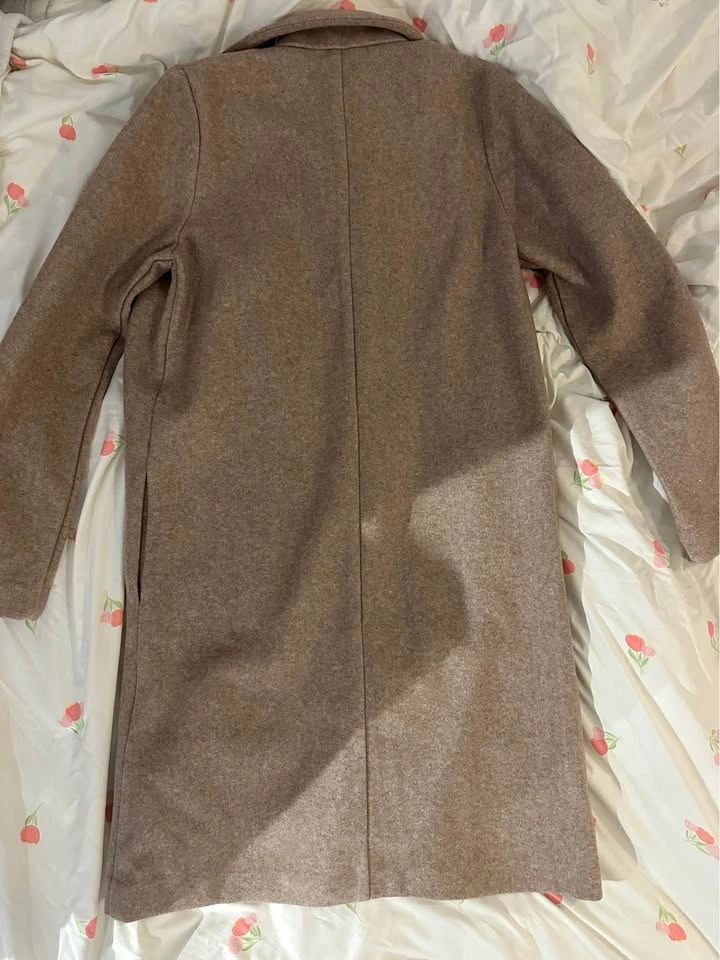Woman’s brown wool long coat - photo 2