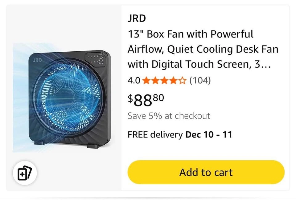 13” Box Fan *Brand New* - photo 5