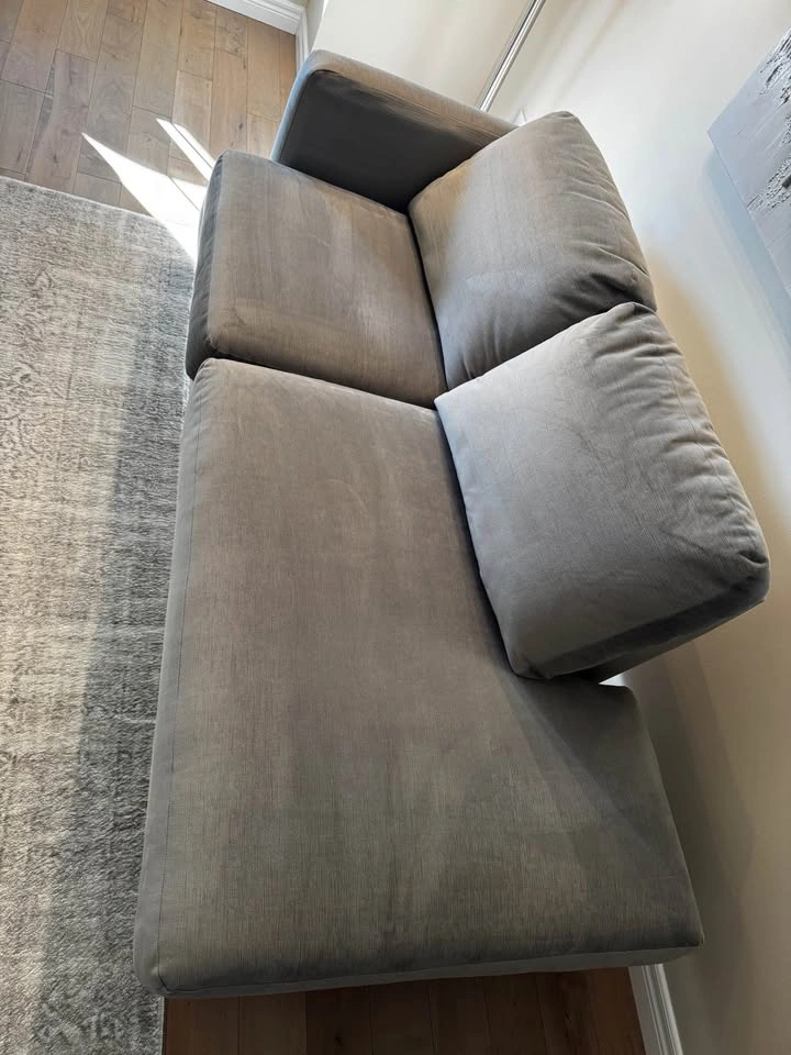 Grey Modern Settee Sofa - 6ft long - photo 5
