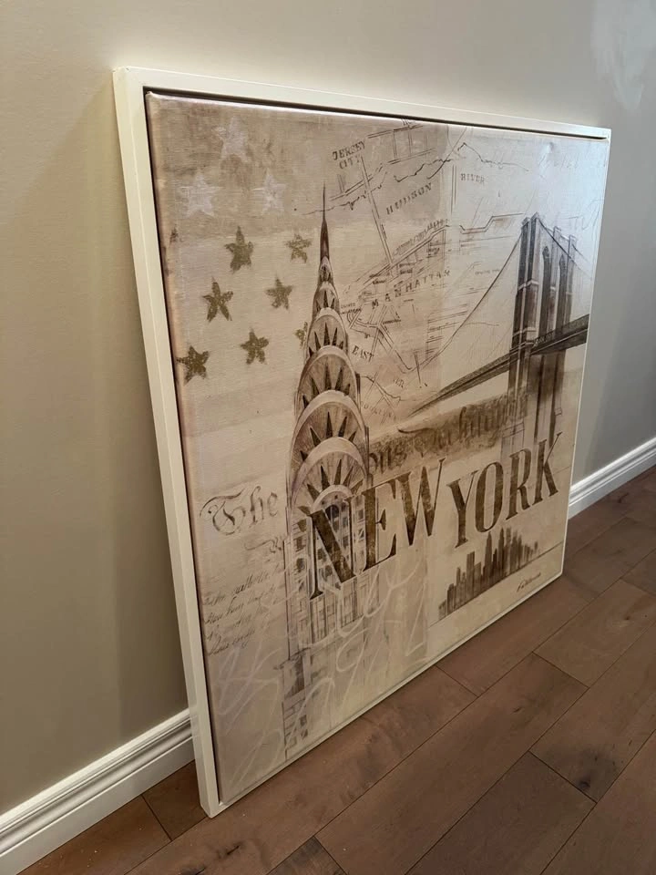 Large New York Print Wall Art - 39” x 39” - photo 2