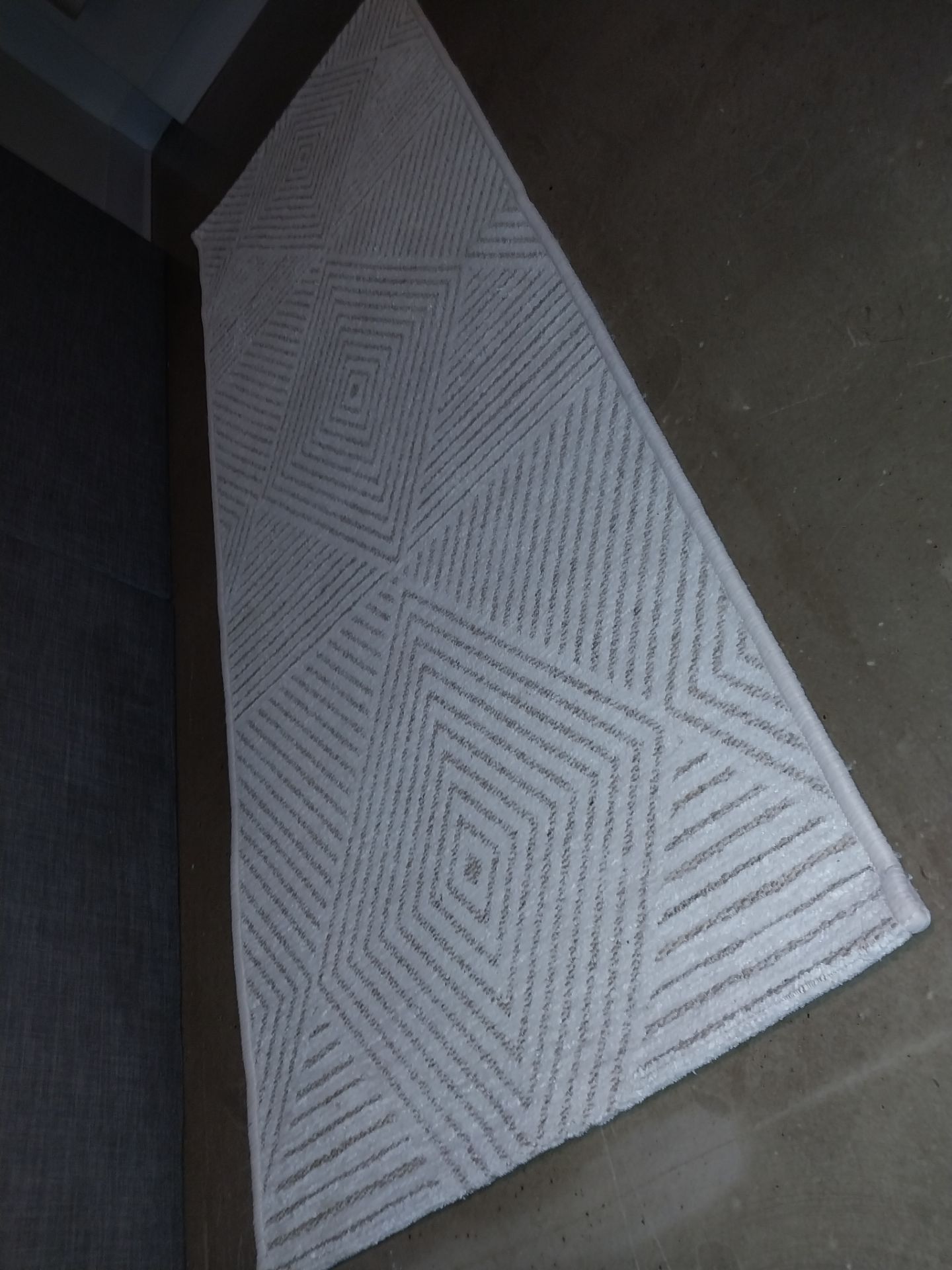 Modern Bright Runner Rug — Like New — 5 1/2 Feet Long