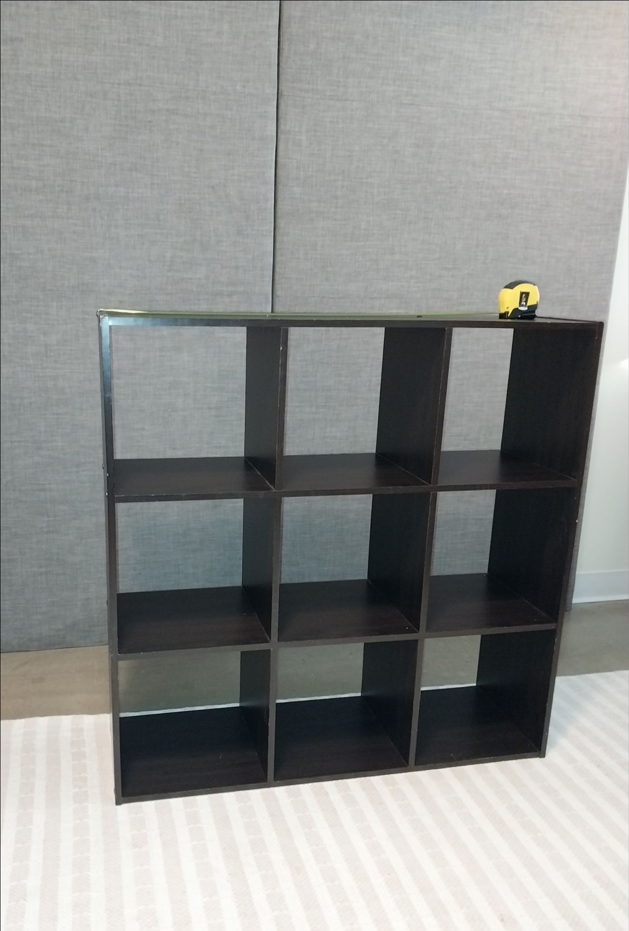 Modern 9 Cubby Cube Storage Organizer — Espresso