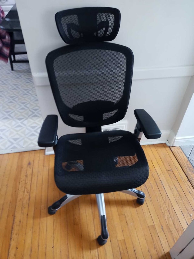 Flexfit Hyken Mesh Task Chair with Adjustable Arms - Black