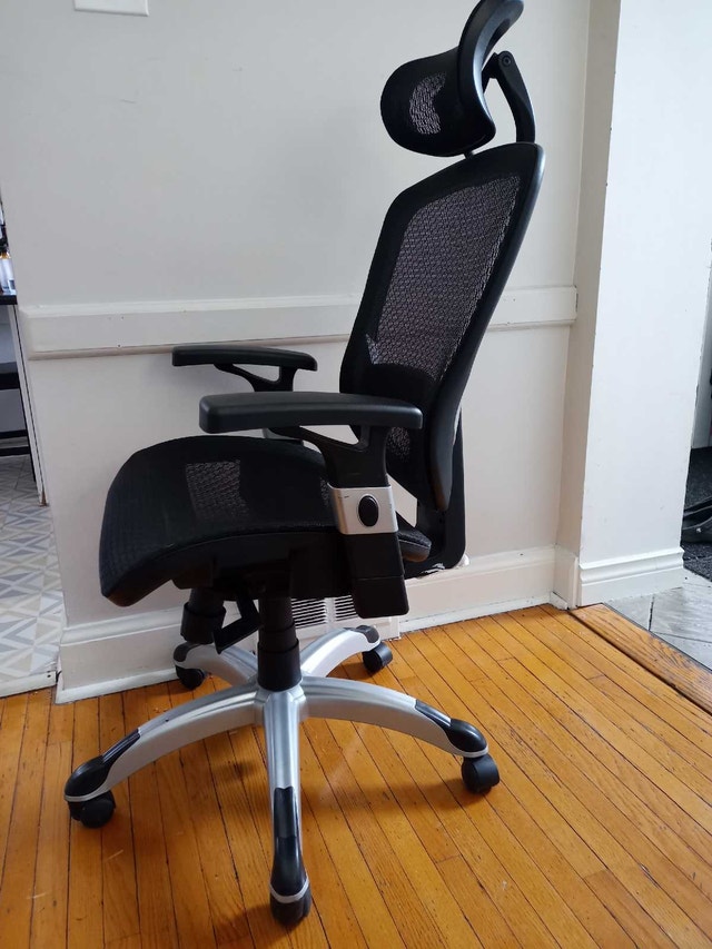 Flexfit Hyken Mesh Task Chair with Adjustable Arms - Black - photo 4