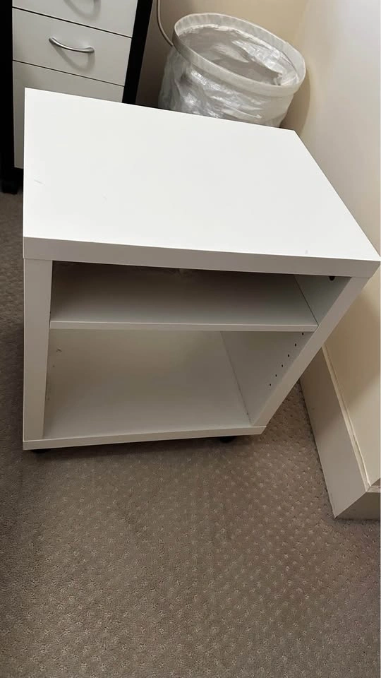 IKEA Lack Side Table with Casters - photo 2