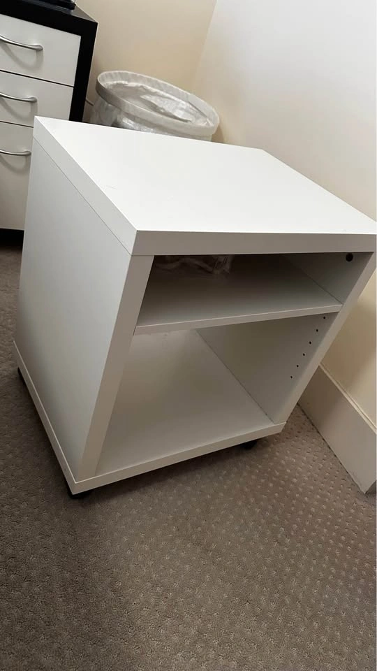 IKEA Lack Side Table with Casters - photo 3