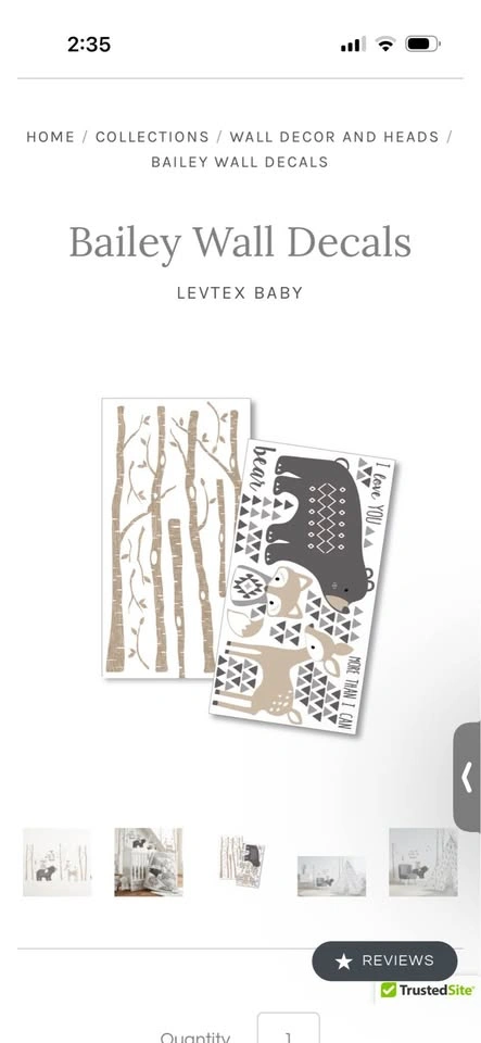 Levied baby wall decal - photo 5