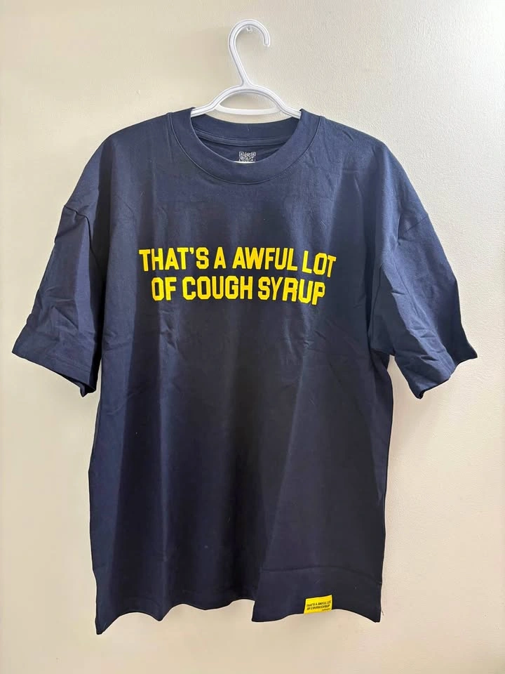 Cough syrup tee