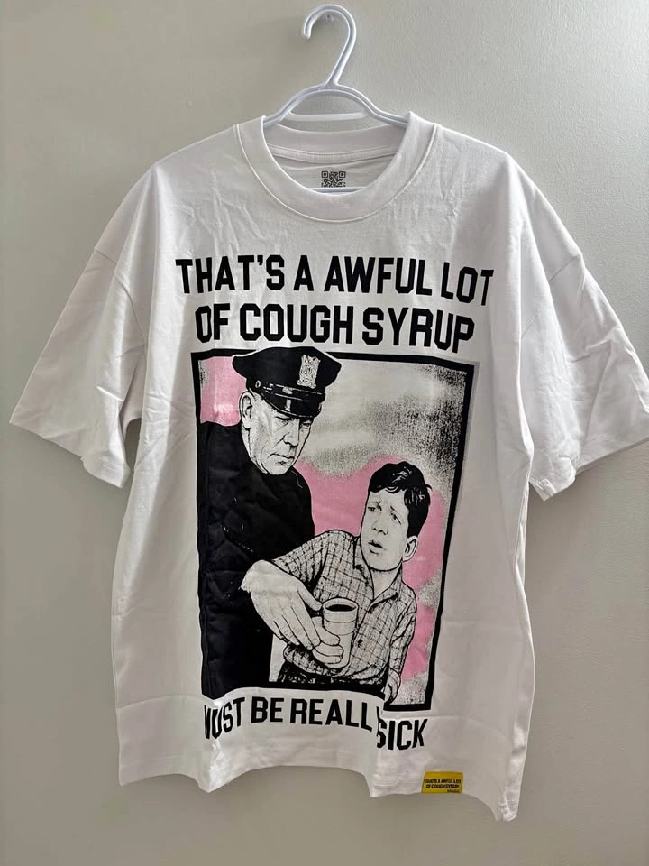 Cough syrup tee