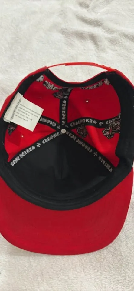 Chrome Hearts Red Crosses Snapback Hat - photo 3