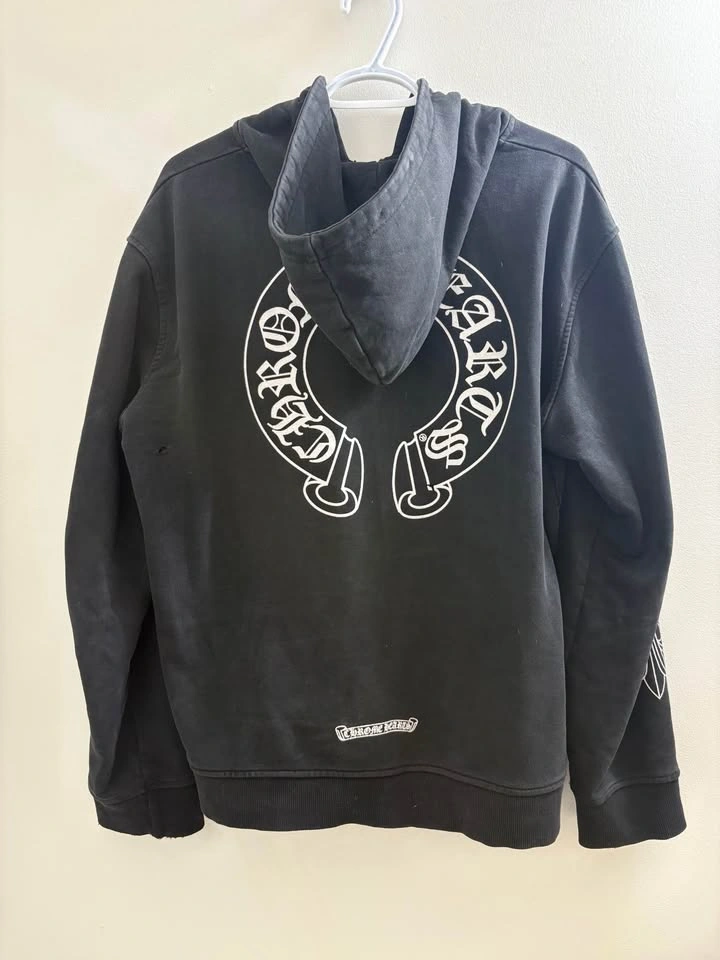 Chrome Hearts Black Zip Up Hoodie - photo 2