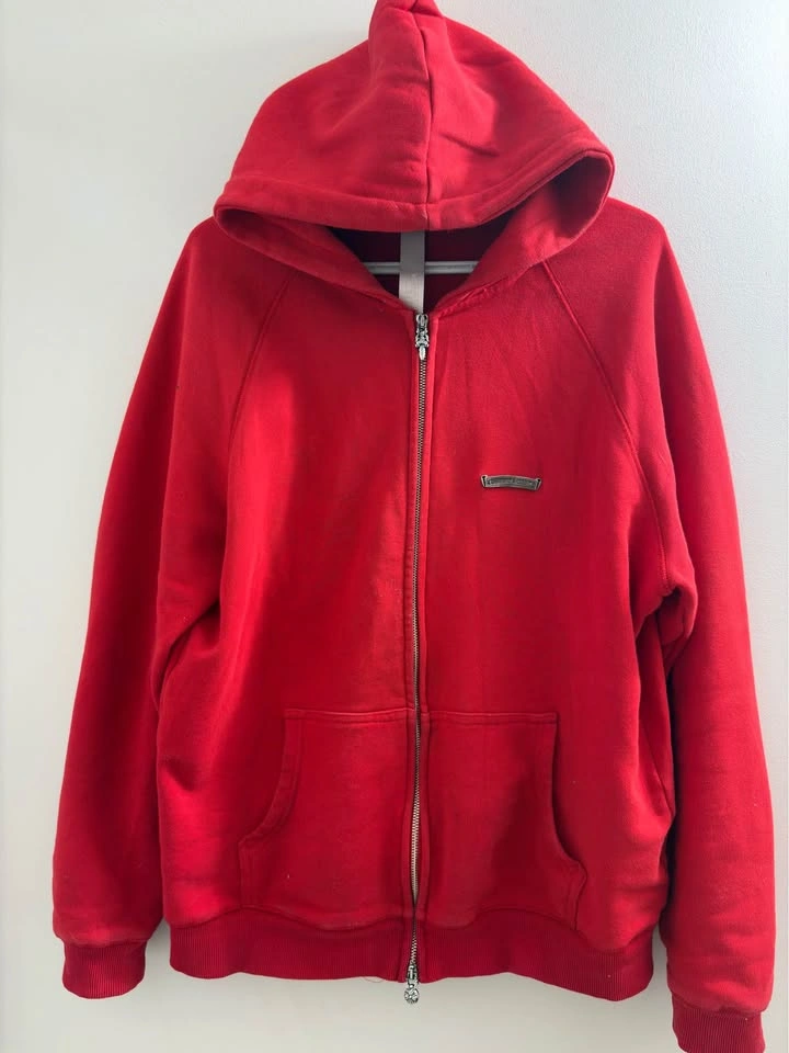 Chrome Hearts Red Full Zip Hoodie - photo 2