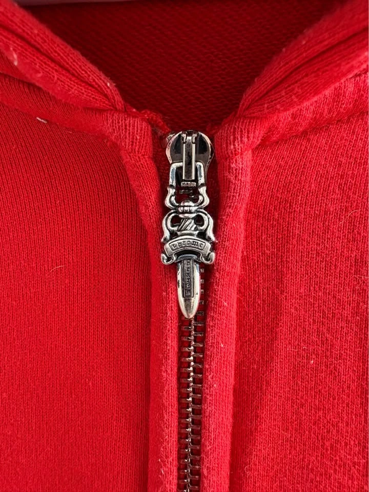 Chrome Hearts Red Full Zip Hoodie - photo 5