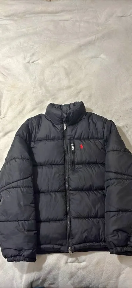 L Polo Ralph Lauren Black Puffer Jacket