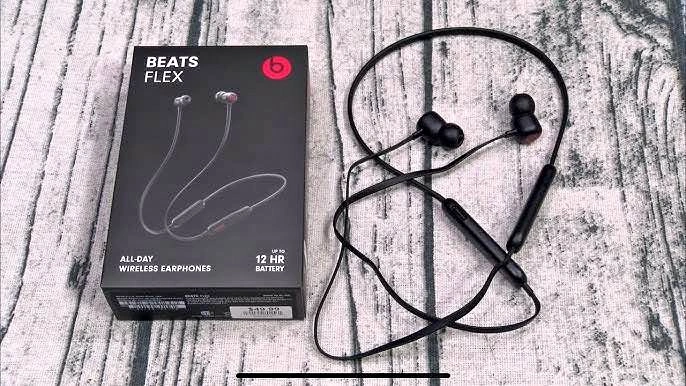 Beats Flex black wireless earphones