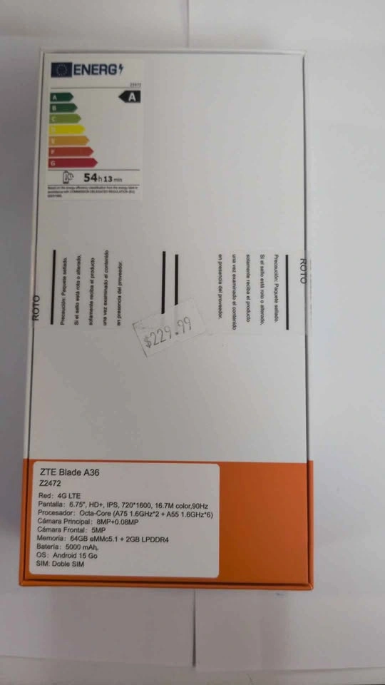 ZTE Blade A36 64GB ROM 6GB RAM New - photo 2