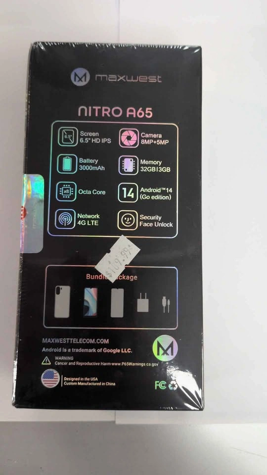 Maxwest Nitro A65 smartphone - photo 2