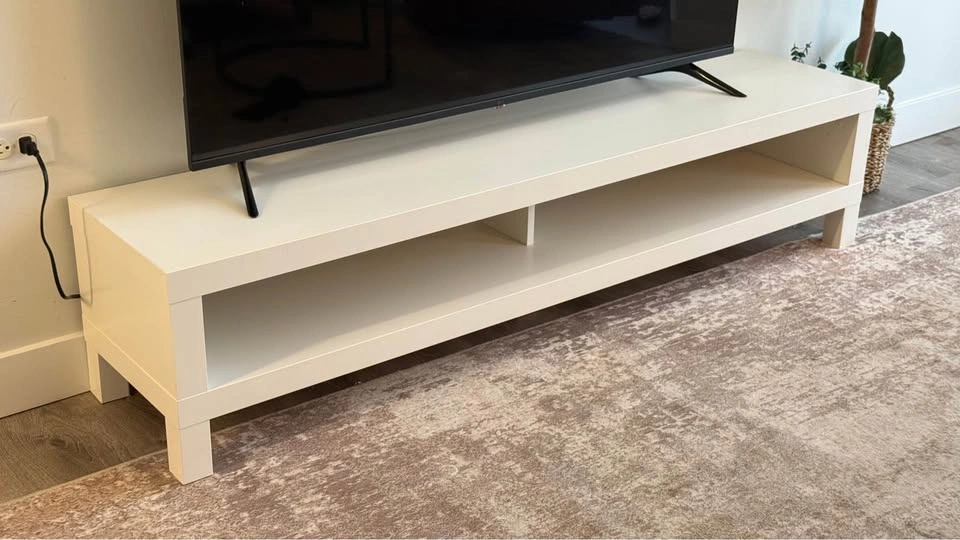 White TV Stand (IKEA LACK) - photo 2