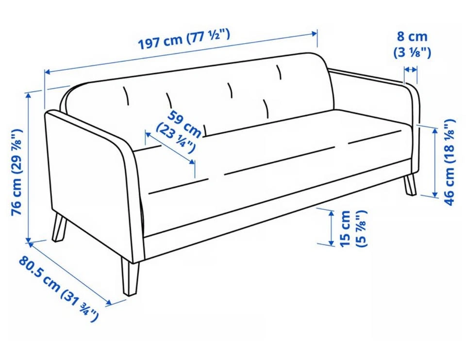 Beige Sofa (IKEA LINANÄS) - photo 3