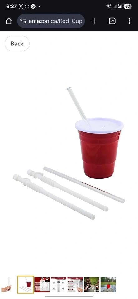 Red Cup Living Reusable Straws for Cold and Hot Drinks - photo 2