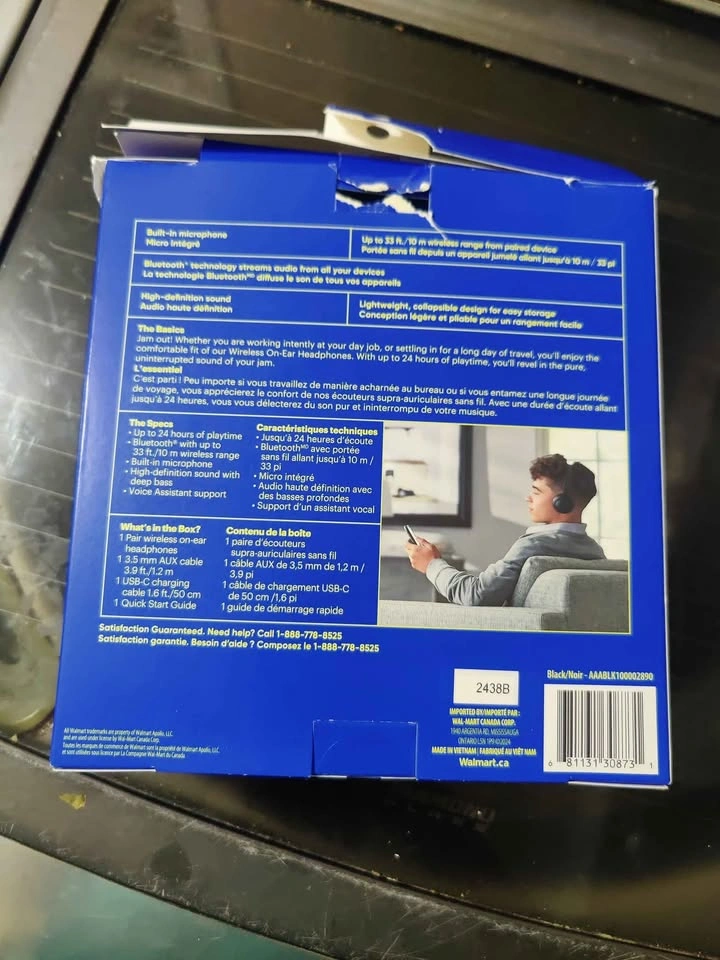 ONN Wireless On Ear headphones with extended 2 years warranty - photo 2