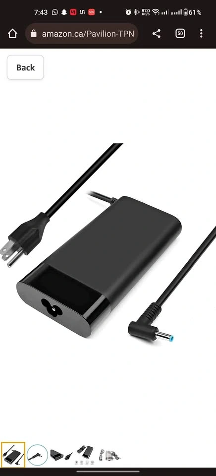 HP Pavilion High Power Adapter 150W