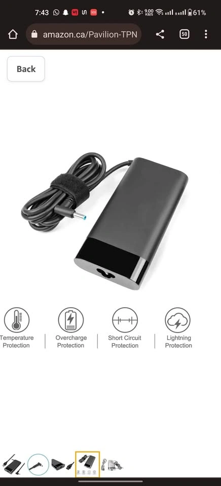 HP Pavilion High Power Adapter 150W - photo 4
