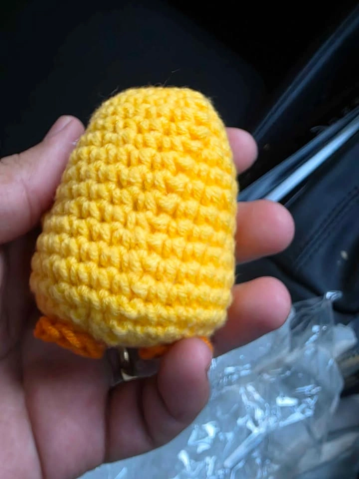 Positive Crochet Duck Emotional Support Doll - photo 3