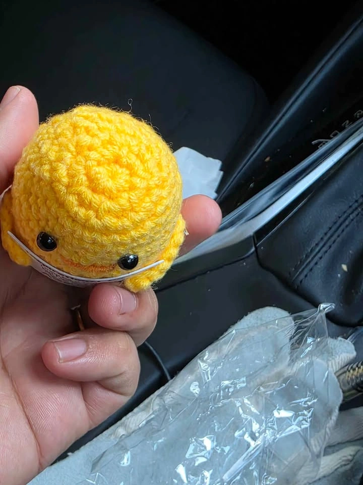Positive Crochet Duck Emotional Support Doll - photo 5