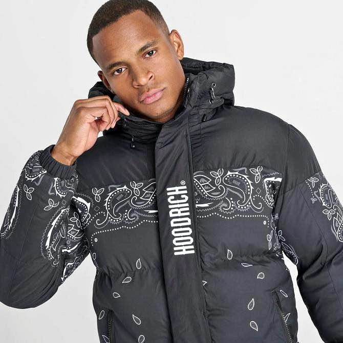 Hoodrich OG Motif Paisley Puffer Jacket Size L