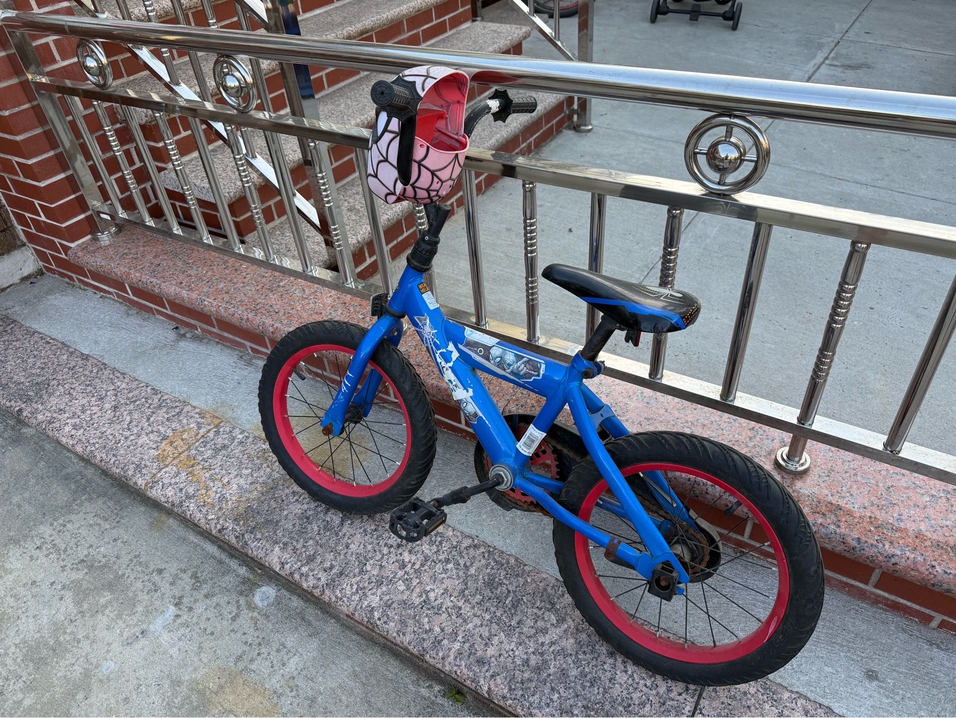 Used 16” Kids Bike – Blue/Red - photo 2