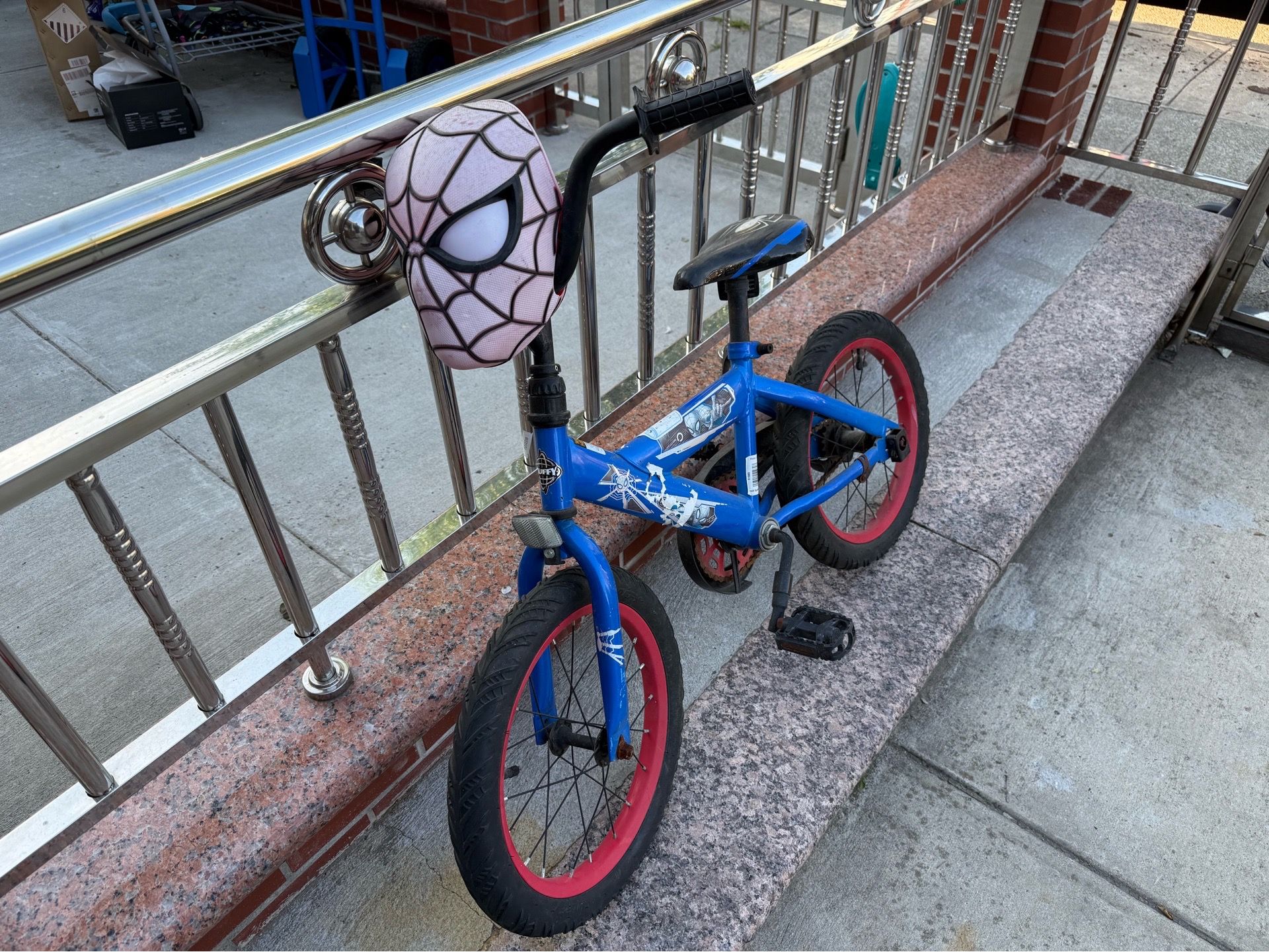 Used 16” Kids Bike – Blue/Red - photo 3