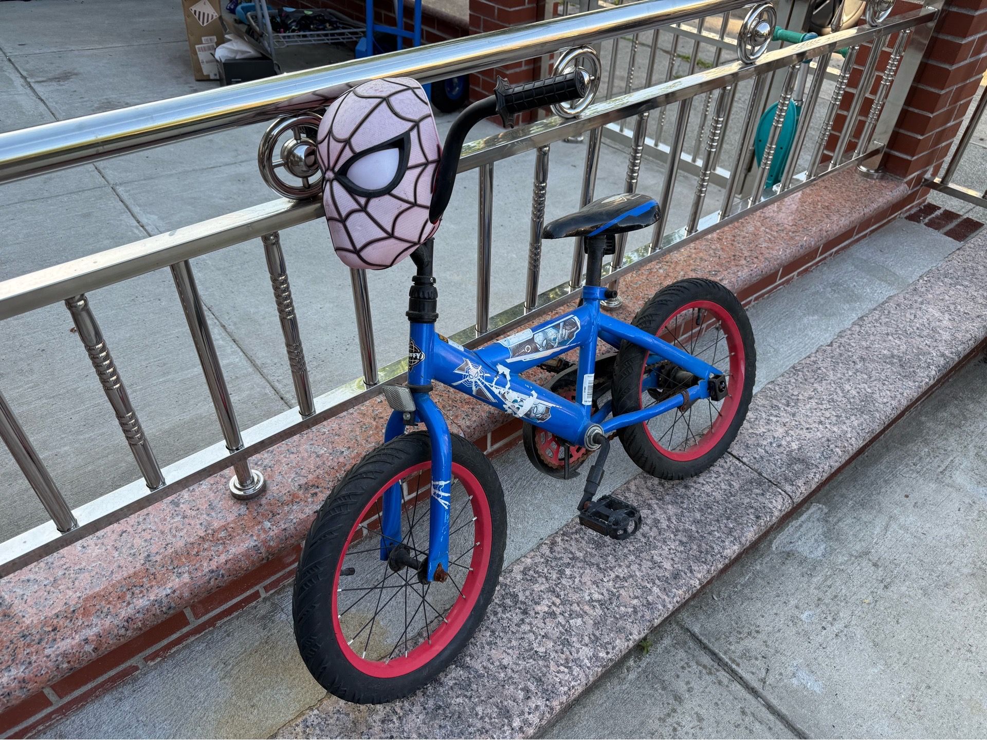 Used 16” Kids Bike – Blue/Red - photo 4