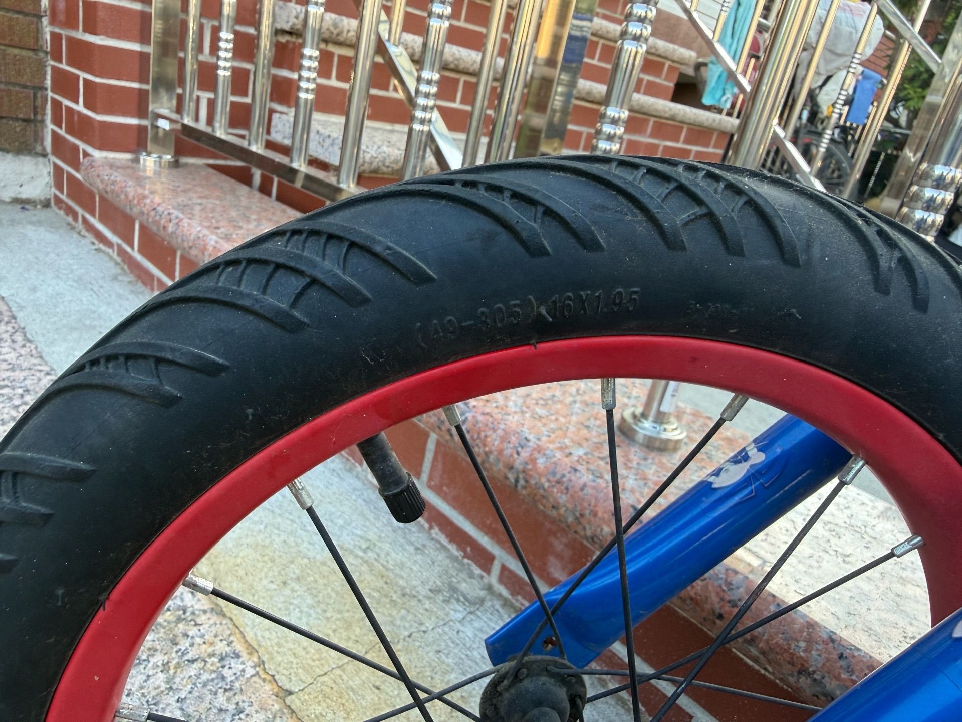 Used 16” Kids Bike – Blue/Red - photo 5