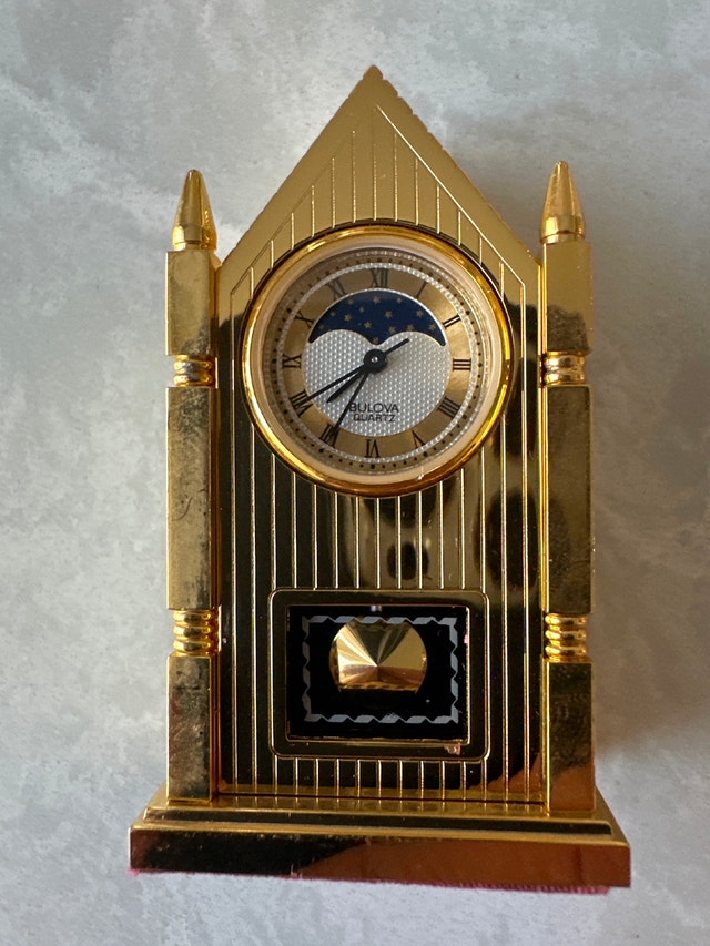 VTG Bulova "Chancery Steeple" miniature desk clock. Model B0509 - photo 3