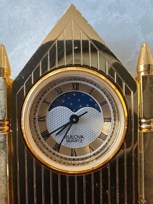 VTG Bulova "Chancery Steeple" miniature desk clock. Model B0509 - photo 5