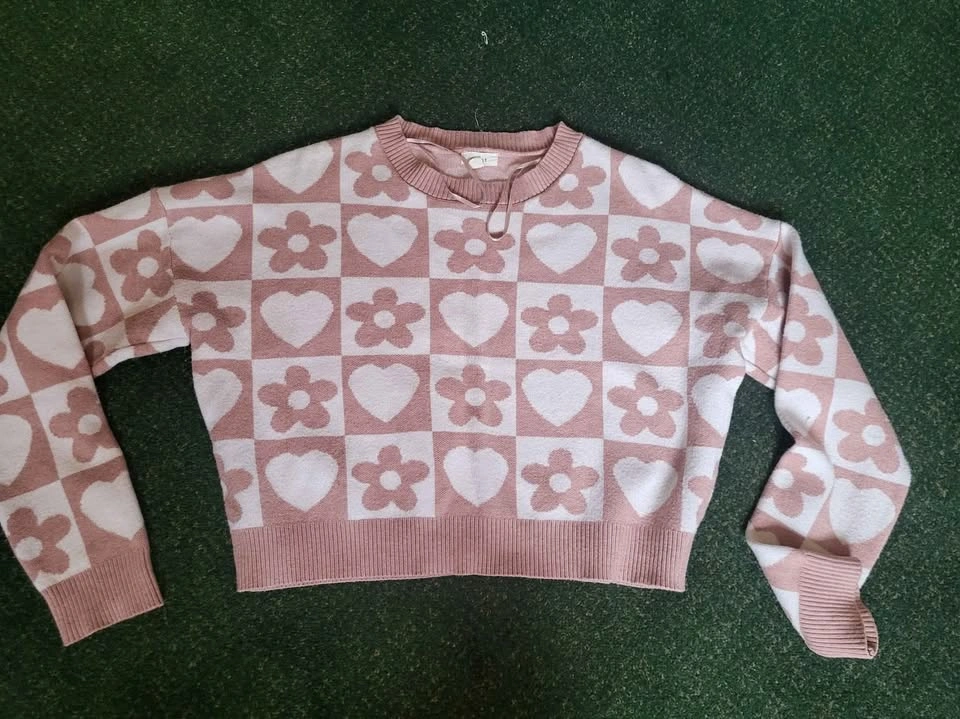Heart and Flower Sweater