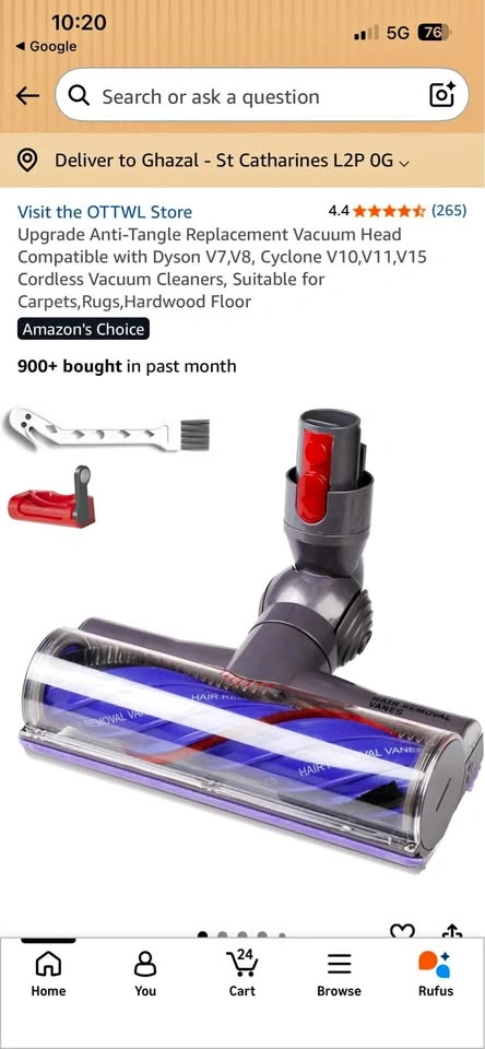 Anti-Tangle Vacuum Head for Dyson V7 V8 V10 V11 V15