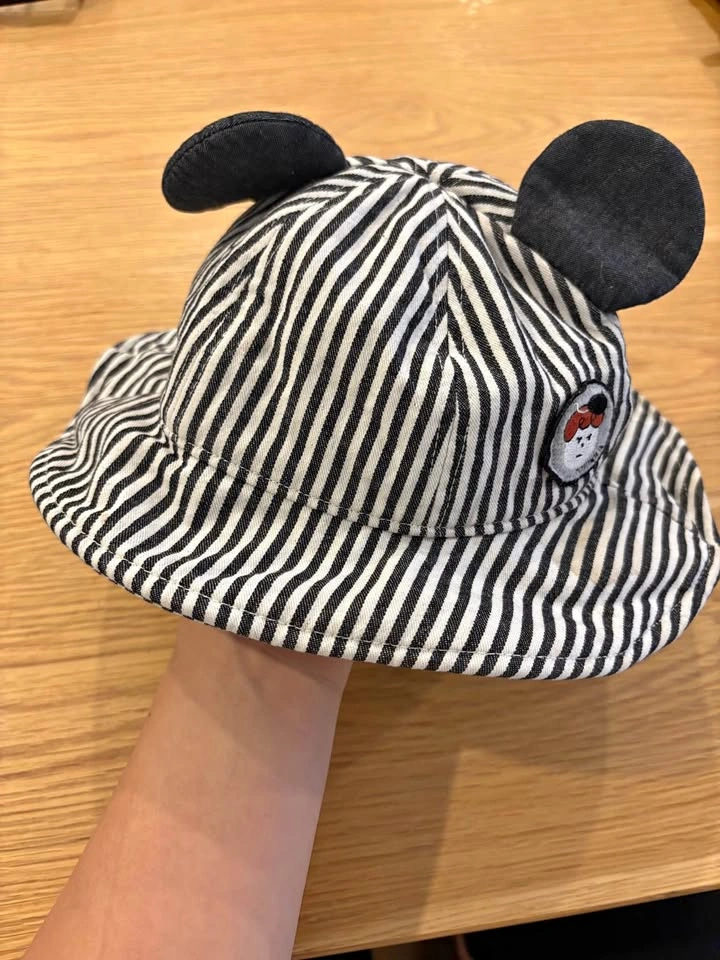Moimoln Brand 12-18M Baby Striped Hat with Mouse Ears