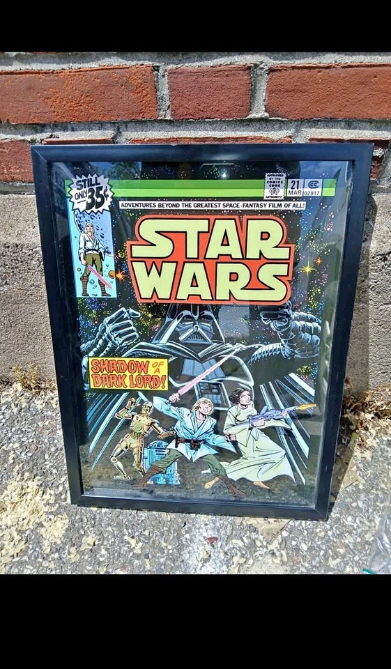 Star Wars Framed Comic Cover Art – “Shadow of a Dark Lord” Issue