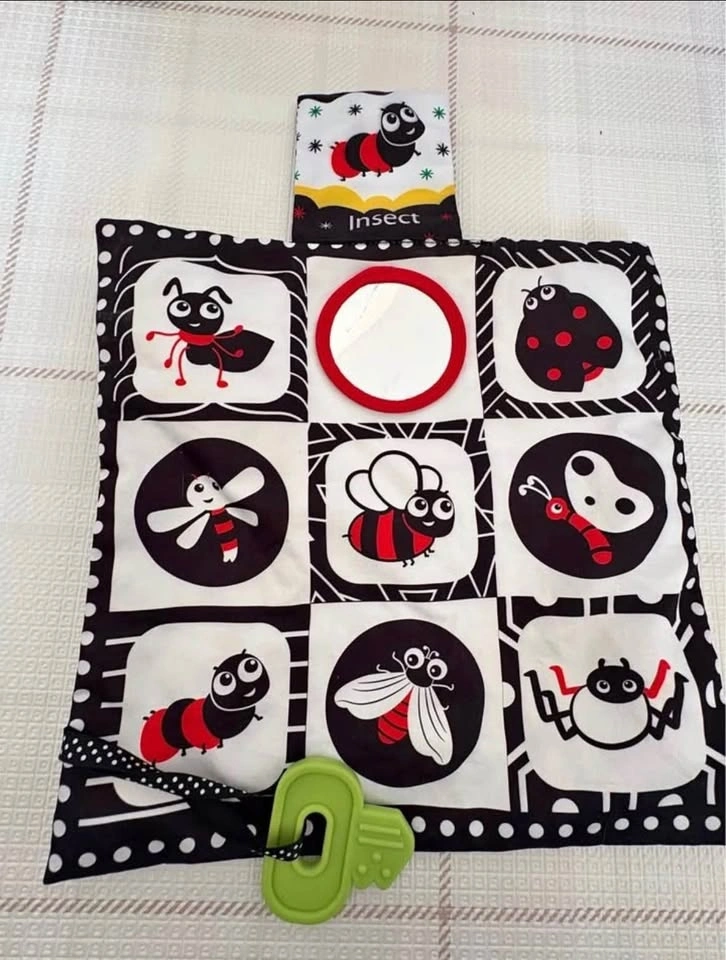 Baby Visual Stimulation Toys Books Cards Black White High Contra - photo 3