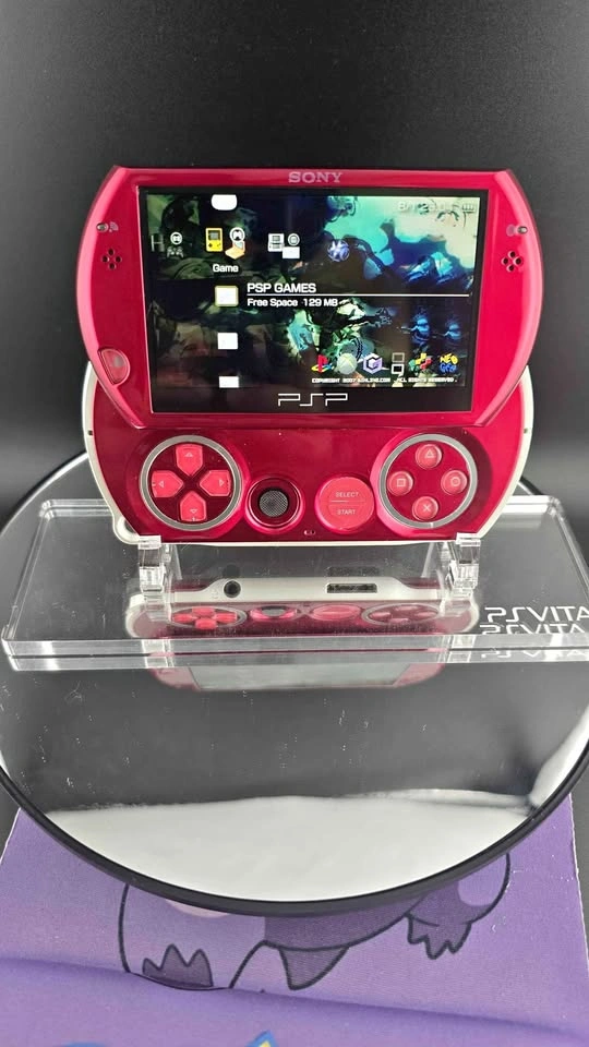 Rare Custom Red PSP Go – Modded with 128GB Storage