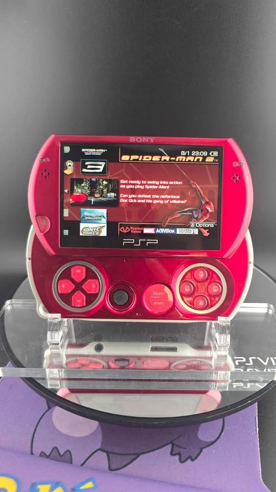 Rare Custom Red PSP Go – Modded with 128GB Storage - photo 5