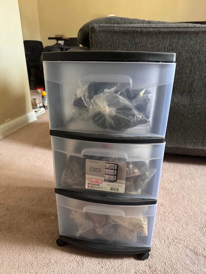 Plastic Sterilite 3 Drawer Cart - photo 2