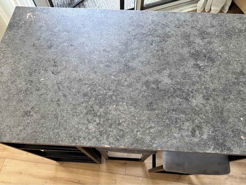 Bar Table with Shelves and Two Stools - photo 5
